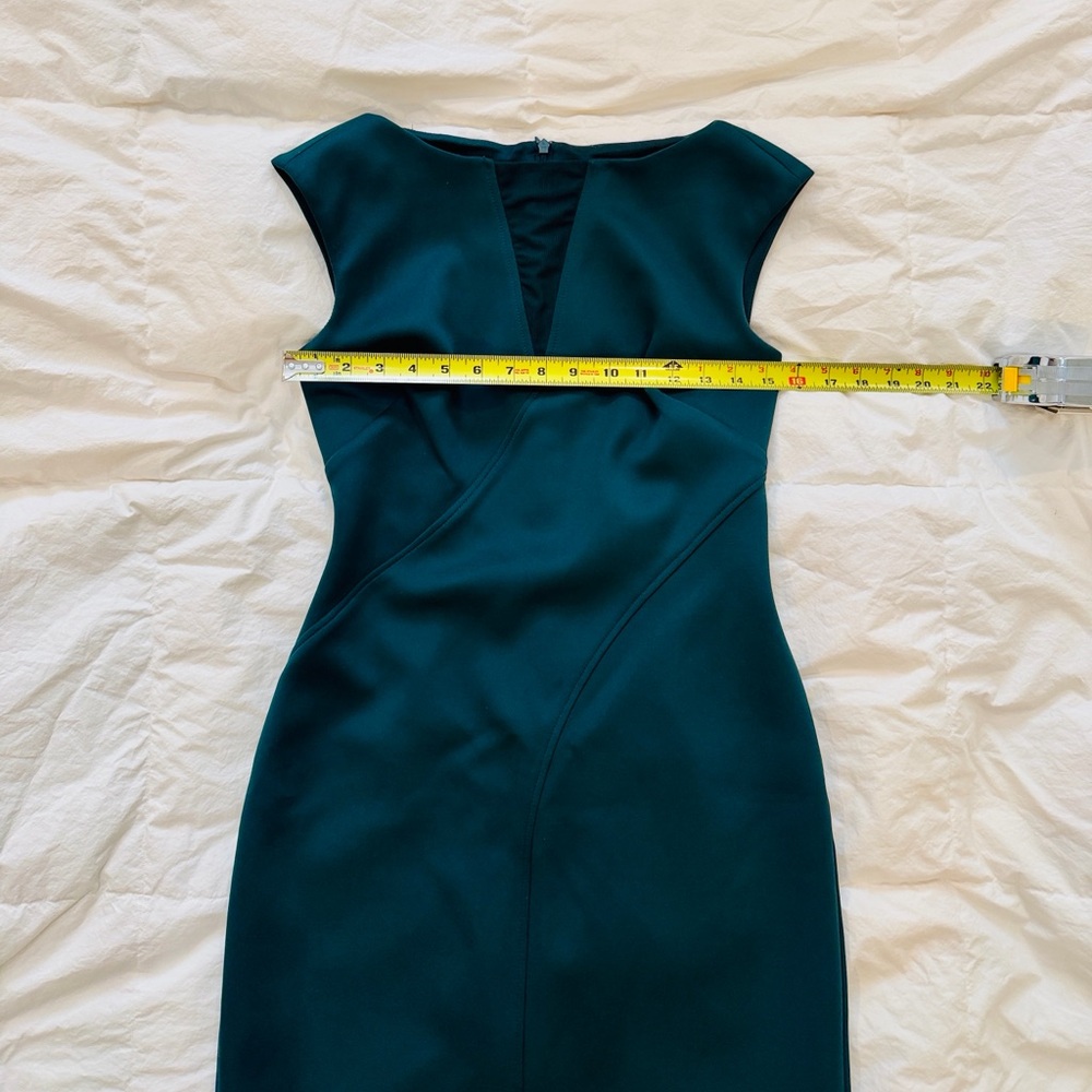 Vince Camuto Green Sleeveless Midi Sheath Dress/ Size 4/Like New - Picture 8 of 13